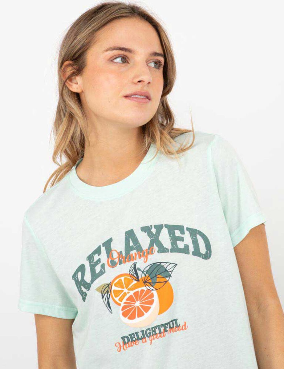 Polera Con Estampado Mujer Icono