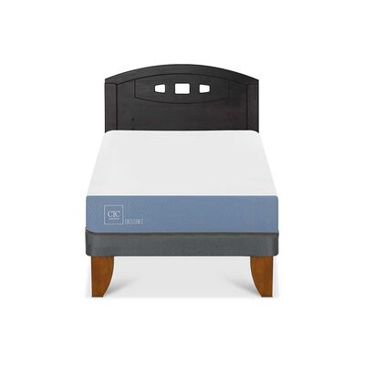 Cama Europea CIC 1,5 Plazas Excellence + Respaldo Gales Negro