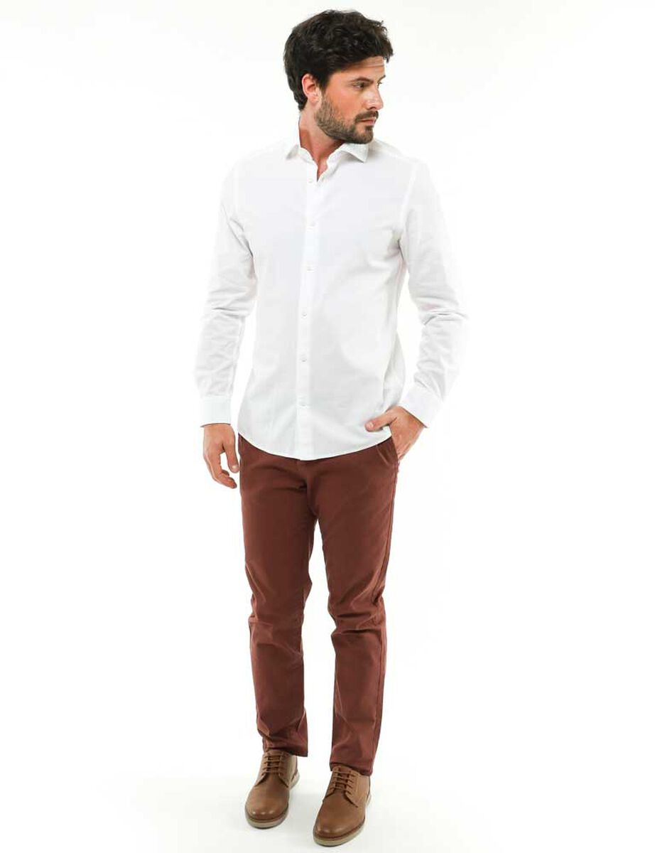 Camisa Algodón Manga Larga Hombre Zibel