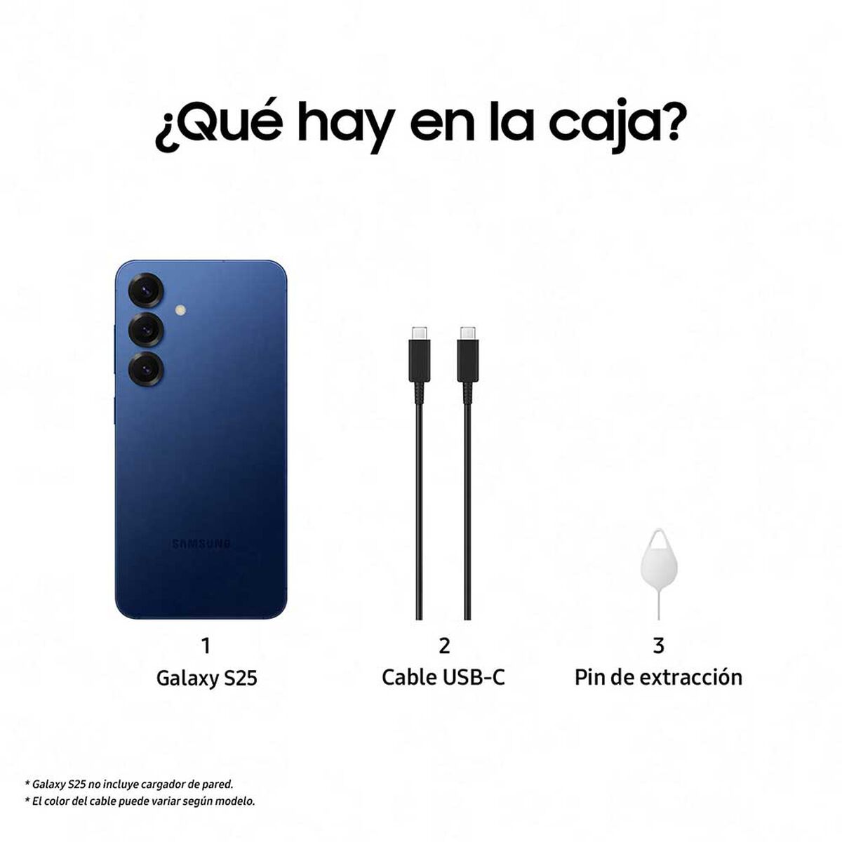 Celular Samsung Galaxy S25 128GB 6,2" Azul Marino Liberado