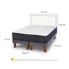 Cama Europea CIC Base Dividida King Grand Premium + Respaldo Danubio