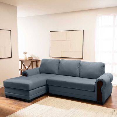 LIVING FACTORY Sofá Seccional Living Factory Oregon 4 Cuerpos Gris