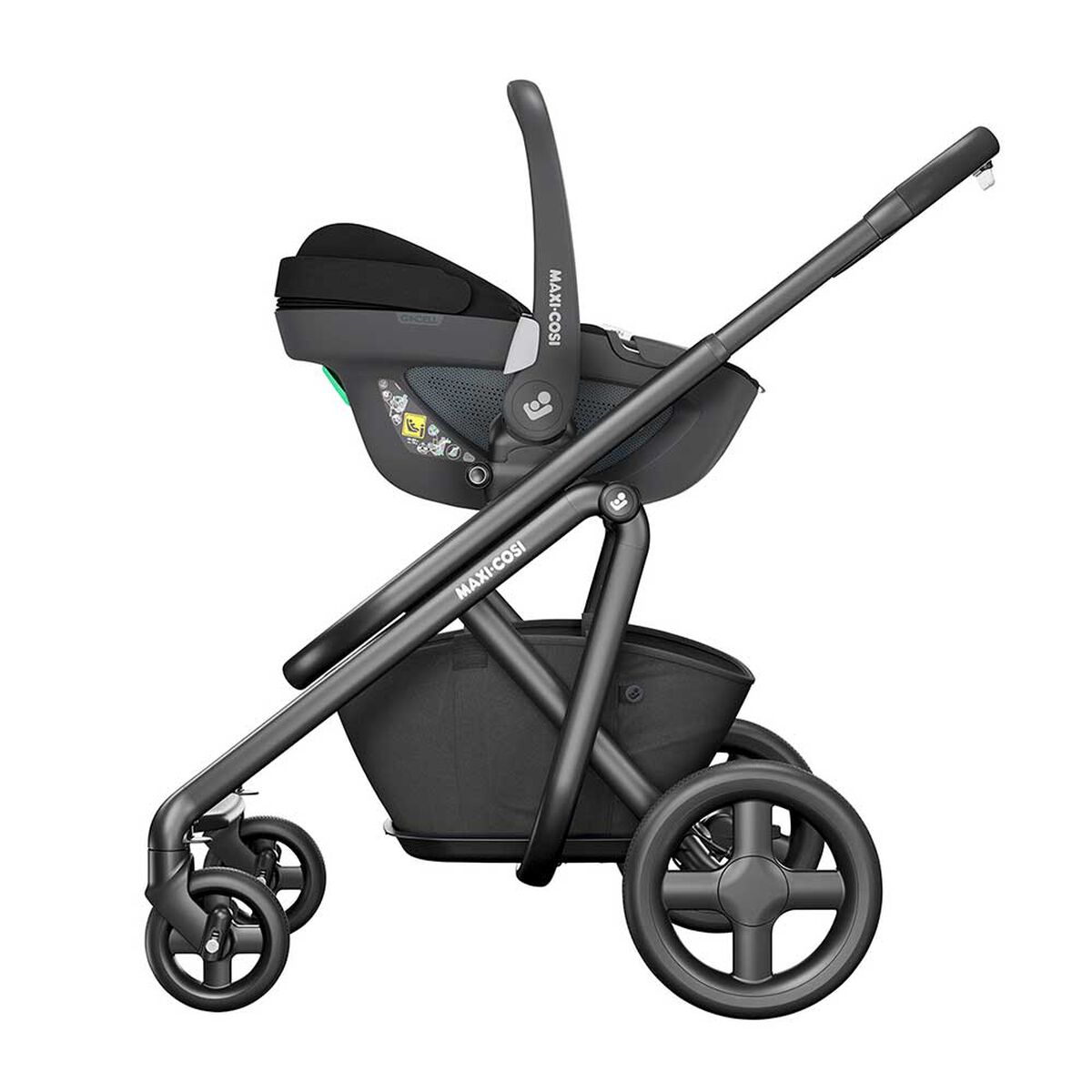 Coche Travel System Zelia 3 + Pebble 360° + Family Fix Grey Maxi-Cosi