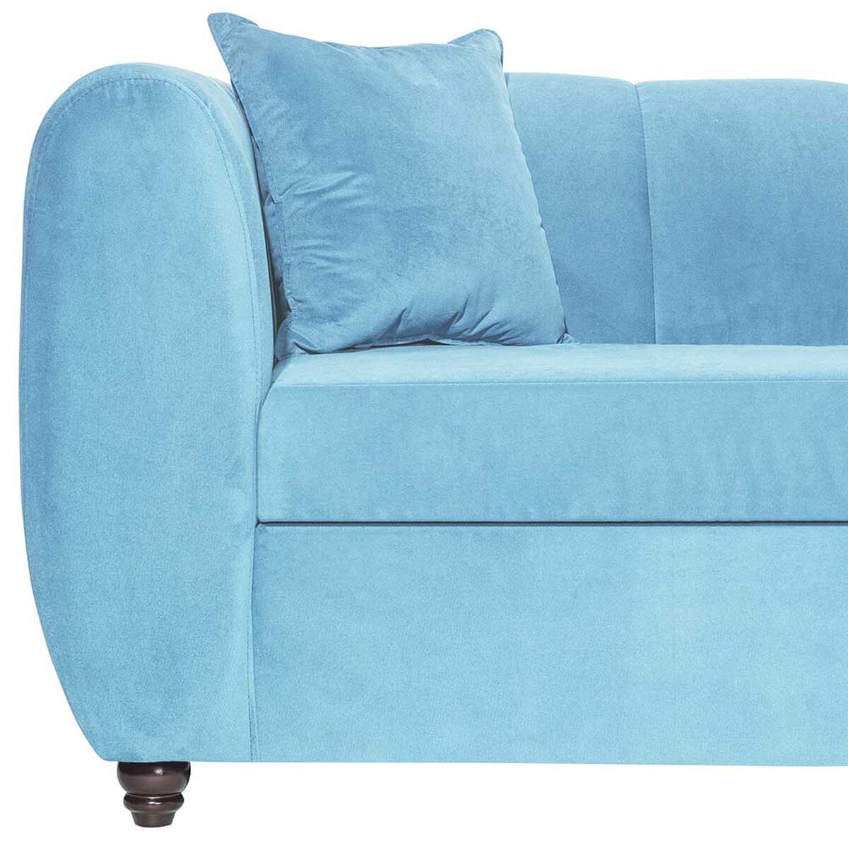 Sofá Muebles M&E Italia 3 Cuerpos Turquesa