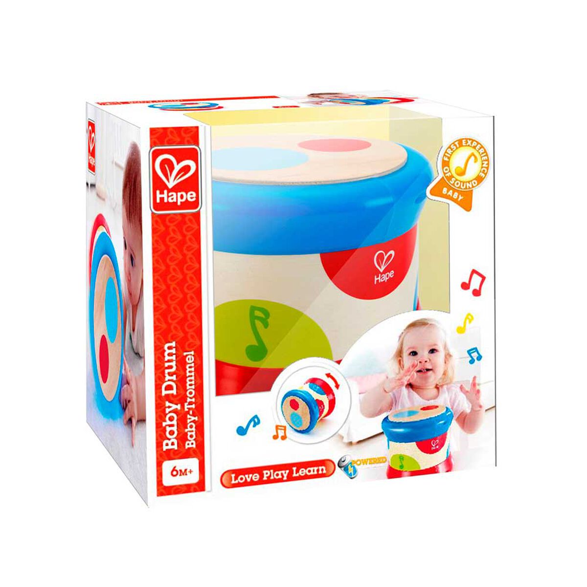 Tambor de Bebe Didáctico de Encajes Hape