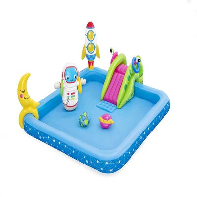 Piscina Inflable con Resbalín Didáctica Espacial Bestway