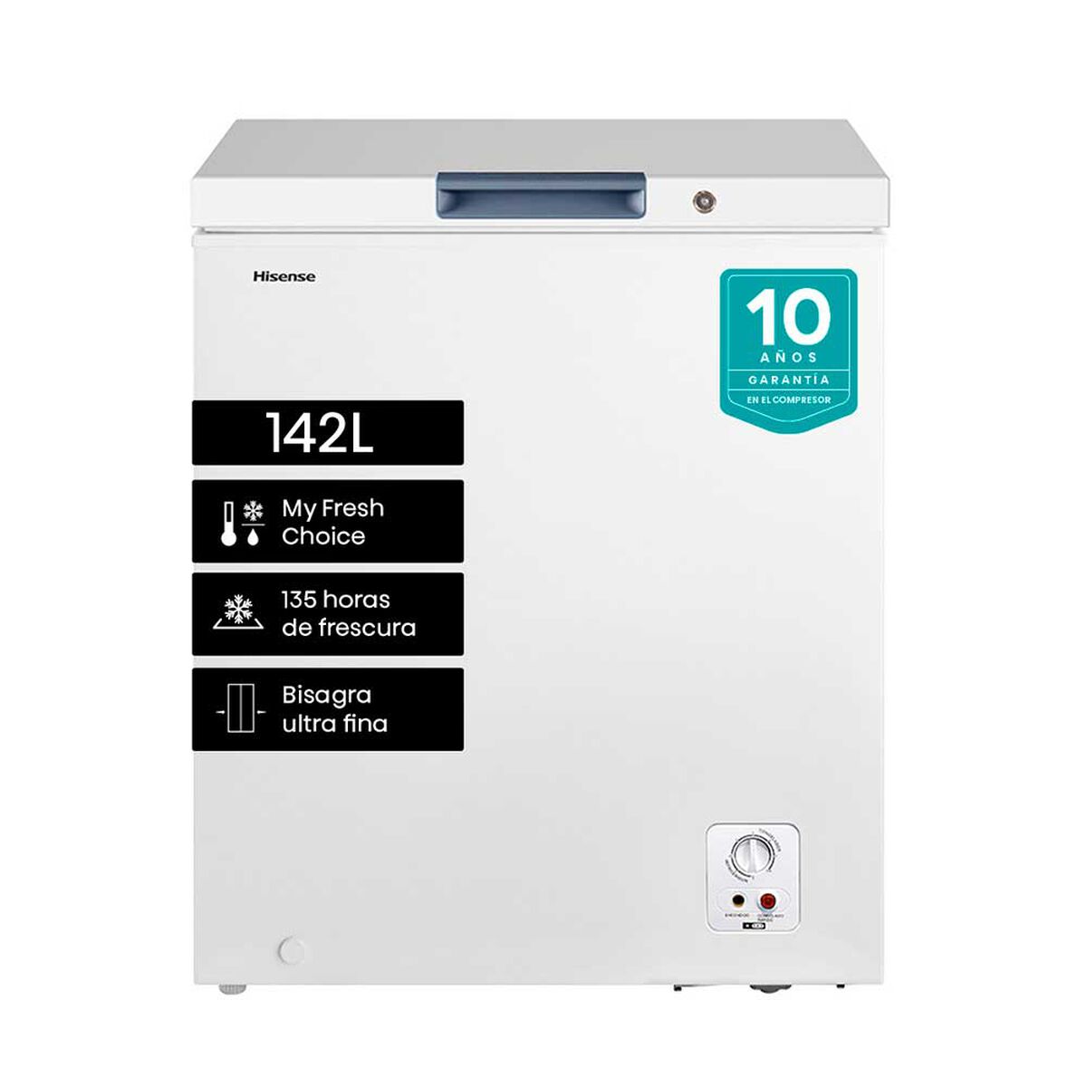 Freezer Horizontal Hisense FC184D4AW1 142 lts.