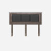 Cama Europea Rosen King Art 4 + Respaldo Rachel Gris
