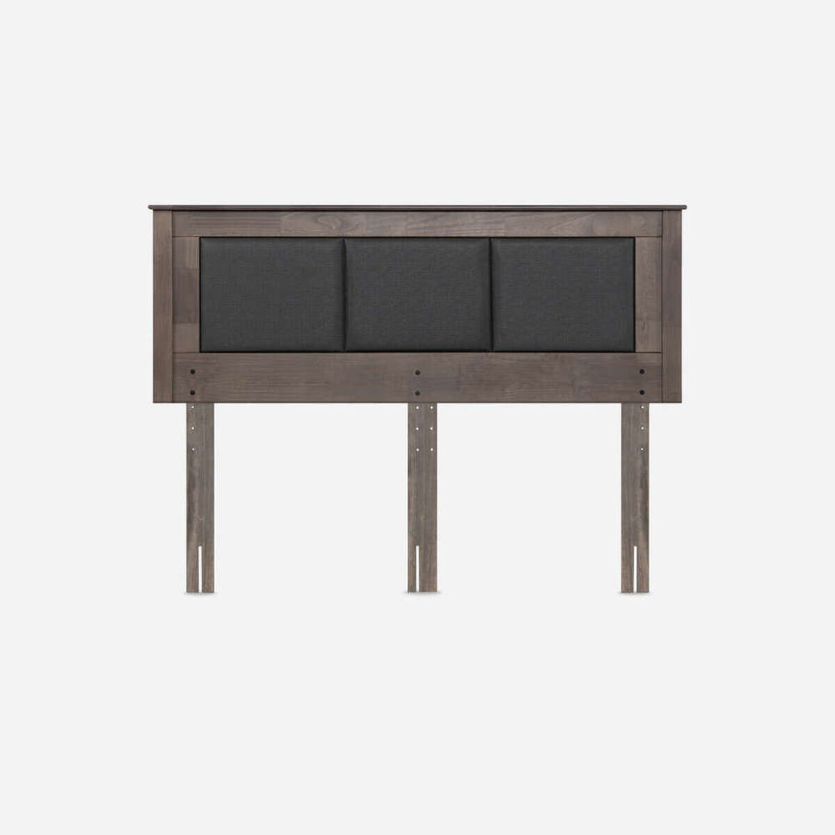 Cama Europea Rosen King Art 4 + Respaldo Rachel Gris