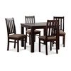 Juego de Comedor CIC Ñuble Chocolate 4 Sillas