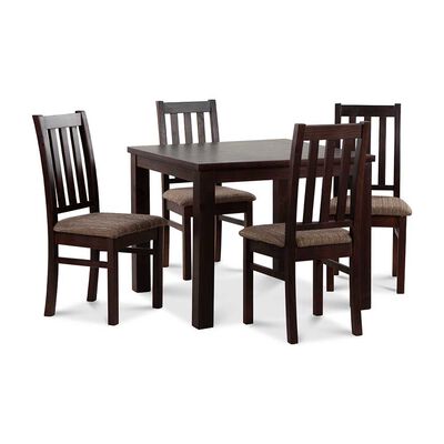 Juego de Comedor CIC Ñuble Chocolate 4 Sillas