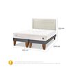 Cama Europea CIC Base Dividida 2 Plazas Cocopedic + Respaldo Milan Alpino