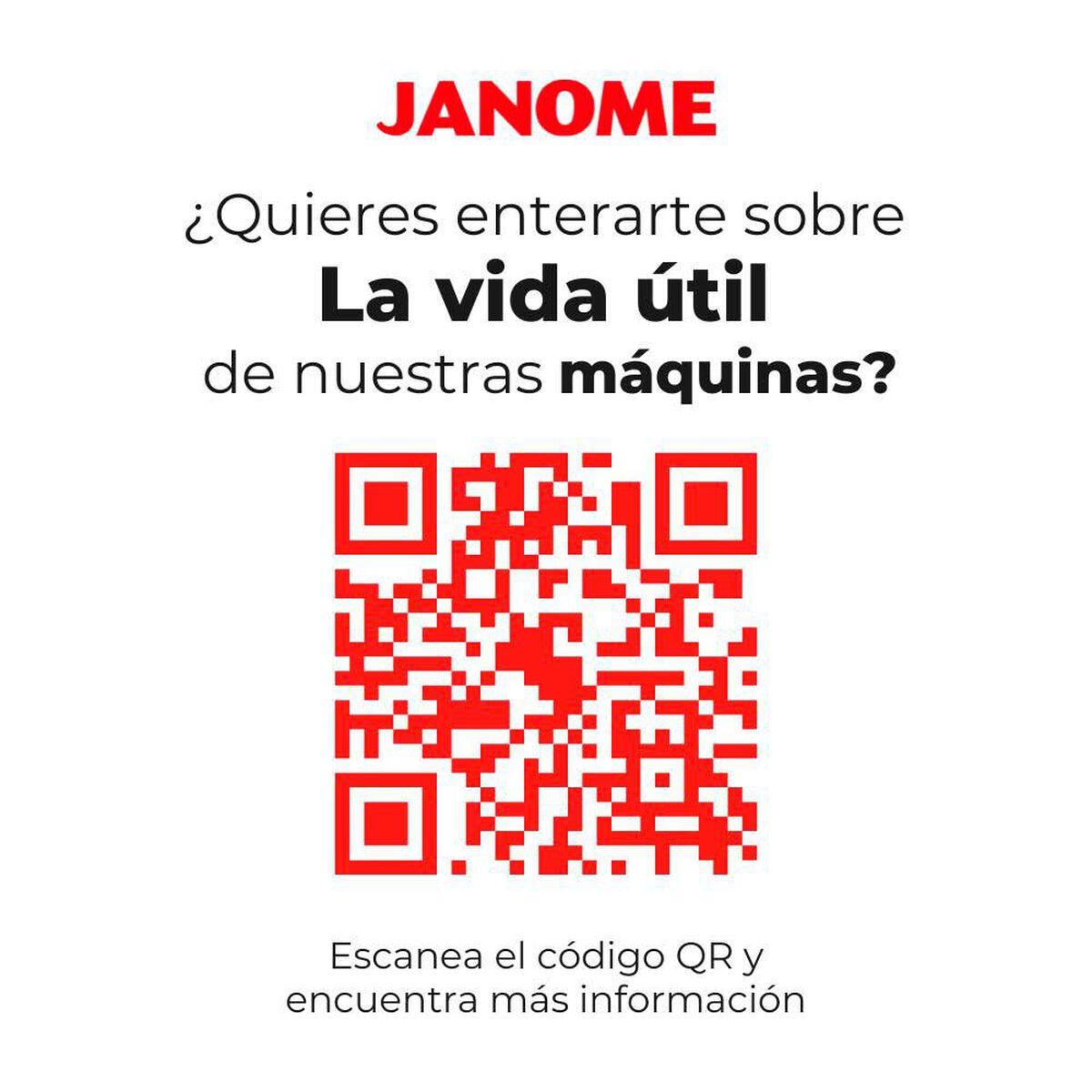 Máquina de Coser Mecánica Janome 1000A