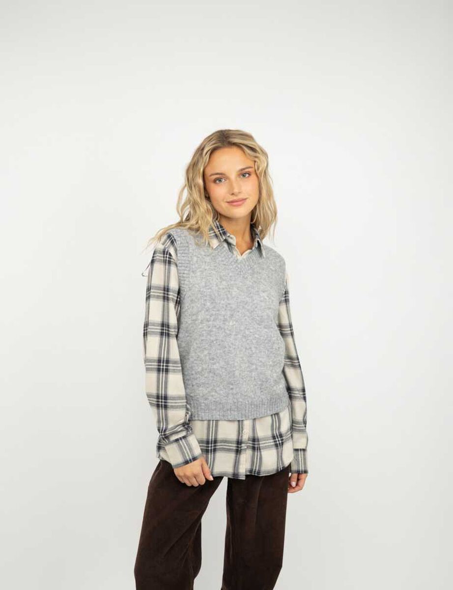 Sweater Sin Mangas Mujer Icono