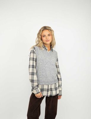 Imagen 1 del producto Sweater Sin Mangas Mujer Icono Gris