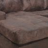 Sofá Seccional Innovamuebles Le Mans Doble Chaise XL 5 Cuerpos Café Envejecido