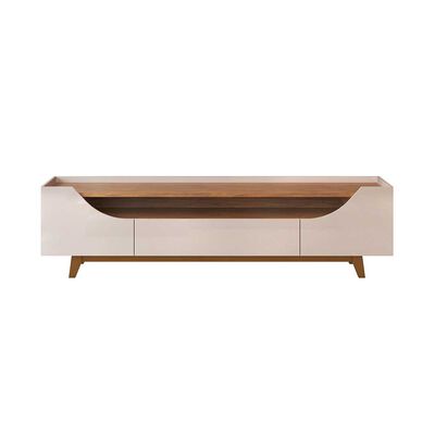 Rack TV Vekkahome Lotus Hasta 75" Beige Café