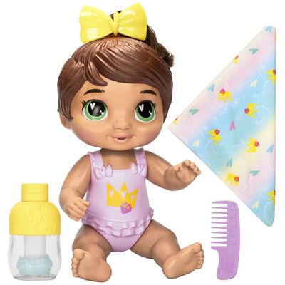 Muñeca Burbujas Relajantes Sophia Sparkle Cabello Castaño Baby Alive