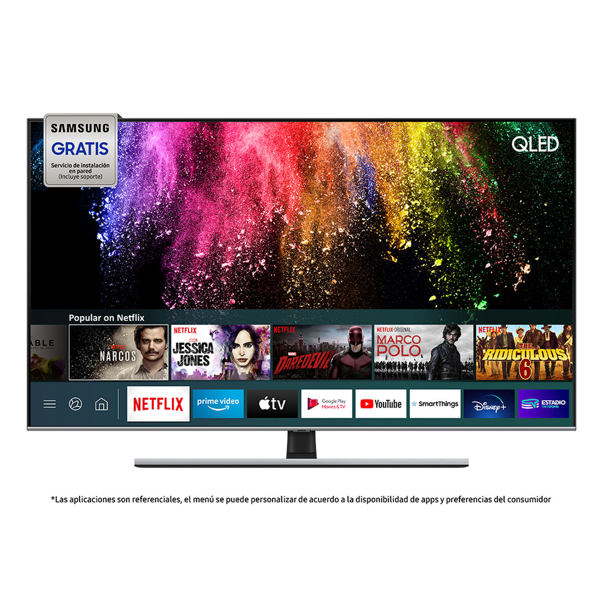 QLED 65" Samsung Q70T Smart TV 4K UHD