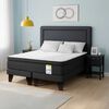 Cama Europea Drimkip S&uacute;per King Hibrido Premium Base Dividida + Respaldo + 2 Veladores