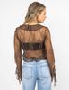 Blusa Transparente Manga Larga Mujer Icono
