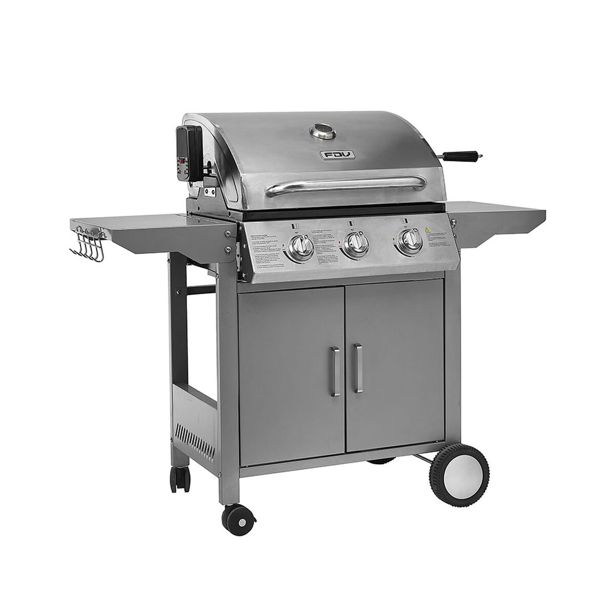 Parrilla a Gas FDV  Elegance 3 Quemadores Acero Inoxidable