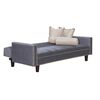 Futón Black Factory Vanguardia 3 Cuerpos Gris Beige