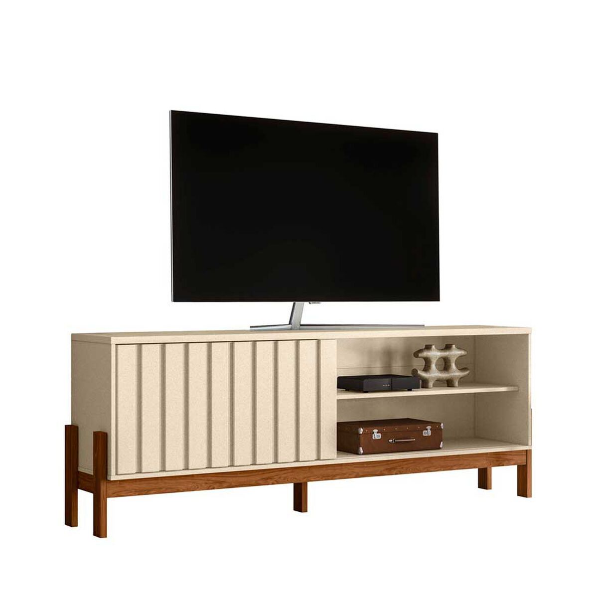 Rack TV Exit Aurora Hasta 75" Blanco