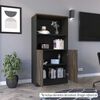 Biblioteca TuHome Home Office 2 Puertas Negro Soft Co&ntilde;ac