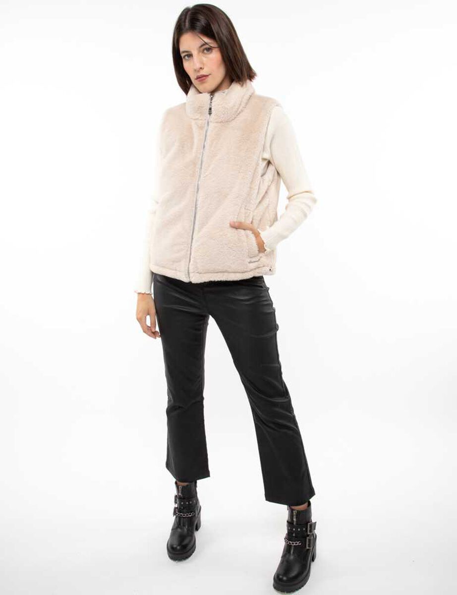 Chaqueta Peluda Sin Mangas Mujer Fiorucci