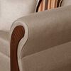 Juego de Living Ruzam Mobel Marsella Sofá 3 Cuerpos + Dos Sillones 1 Cuerpo Lino Beige