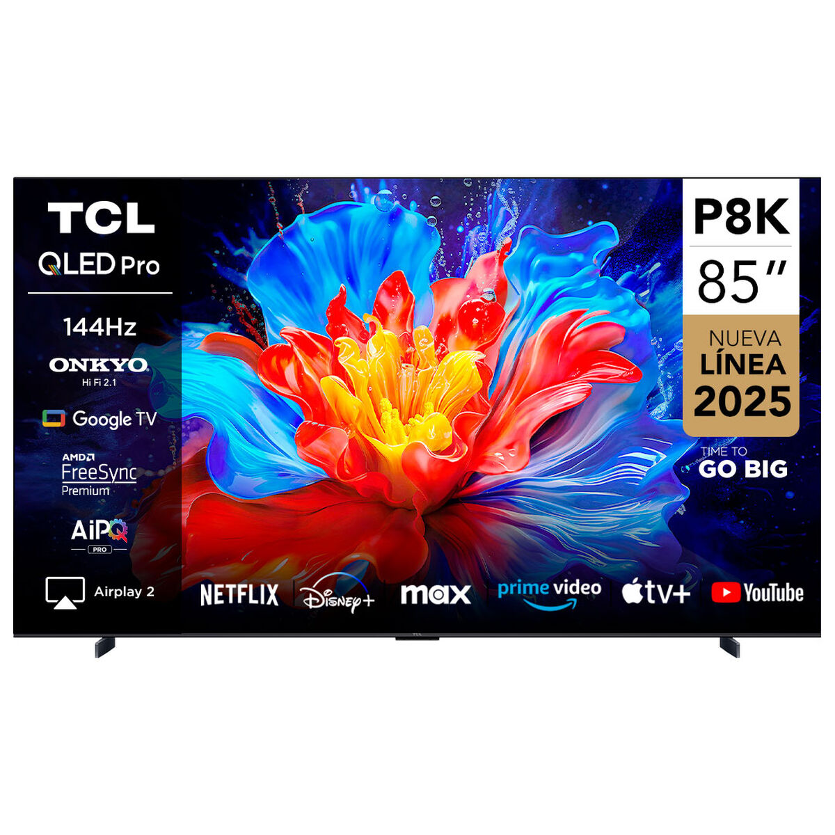 Smart TV QLED 85'' TCL 4K UHD  Google TV 85P8K