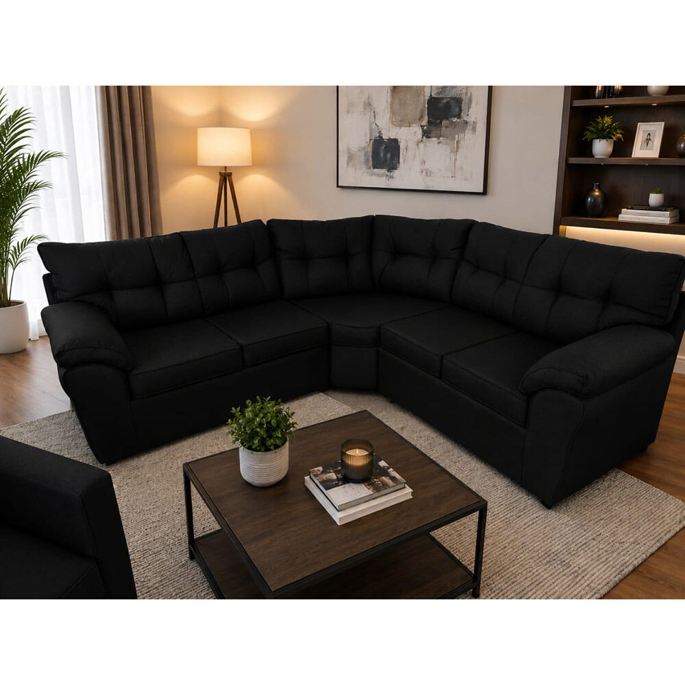 Seccional Diseño A&M Home Lebana 6 Cuerpos Negro