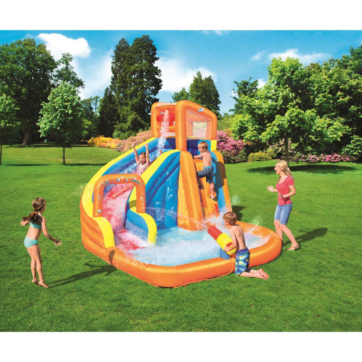 Parque Acu&aacute;tico Inflable El&eacute;ctrico 3.20X2.70M Bestway