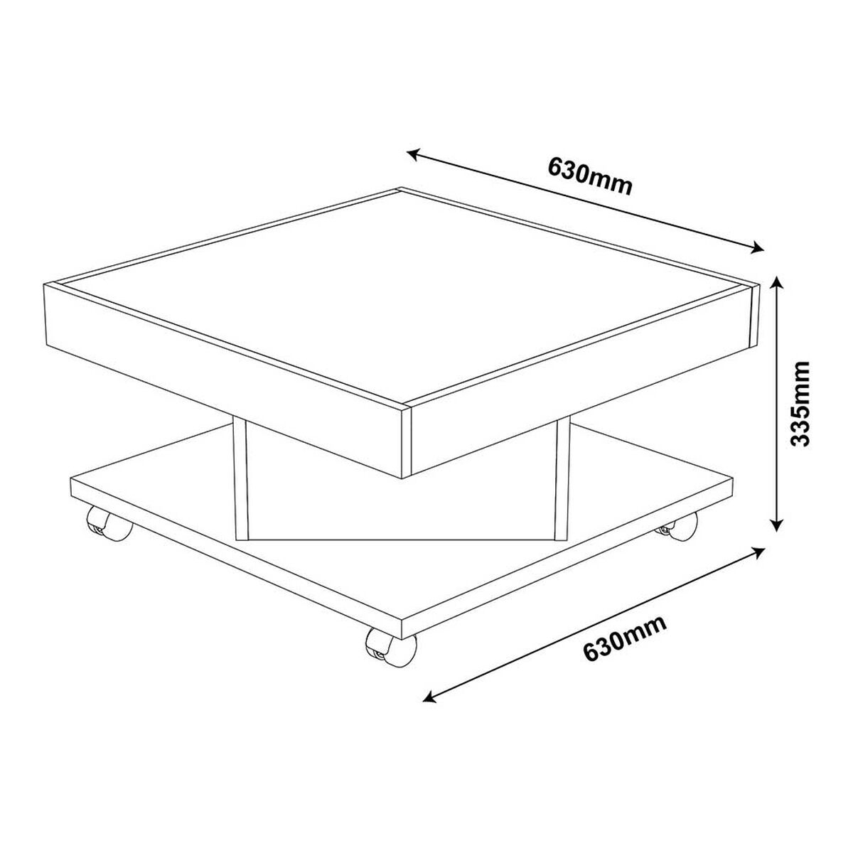 Mesa de Centro Exit Saara Cerezo Beige