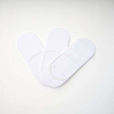 Imagen 2 del producto Pack 3 Calcetines Invisible Mujer Icono Blanco