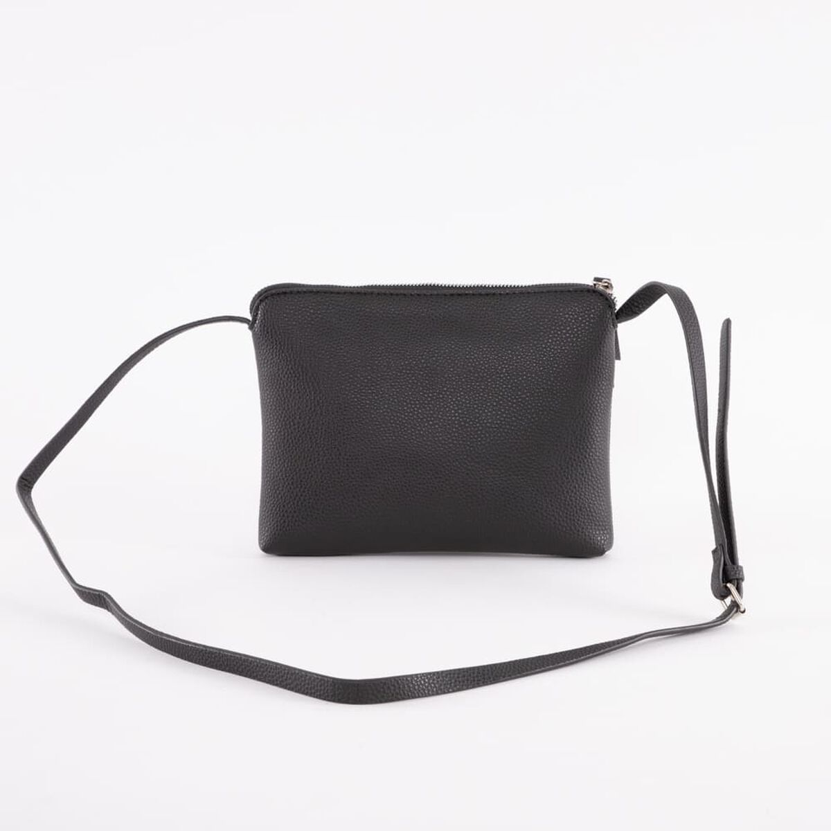 Cartera Cross Bag Negra Eco Cuero Mujer Portman Club