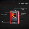 Estufa a Leña Bosca Gold 380 Burdeo