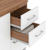 Mueble de Cocina Base Vekkahome Opie 2 Cajones 3 Puertas Blanco