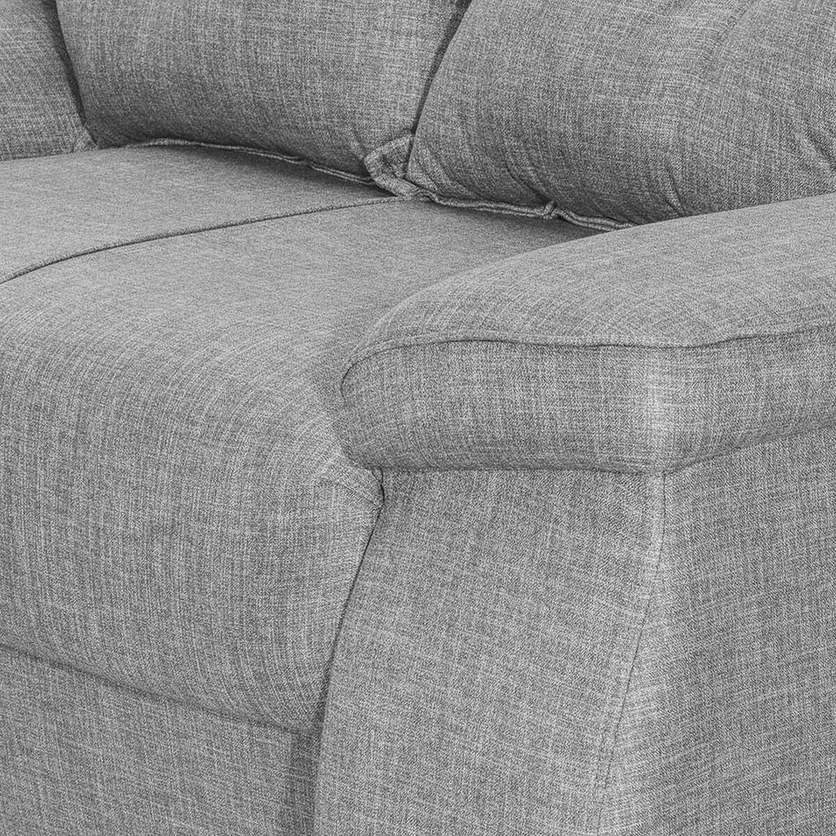 Juego de Living Innovamuebles Fortaleza Córdoba Sofá 3 Cuerpos + Sofá 2 Cuerpos + Butaca 1 Cuerpo Gris Claro