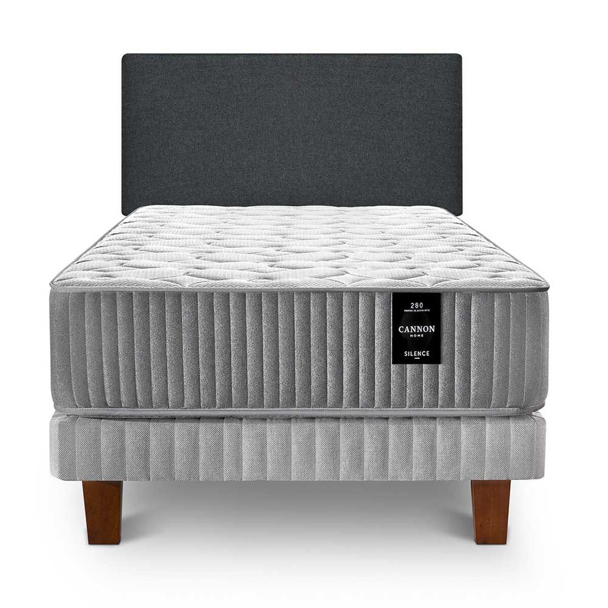 Cama Europea Cannon 1,5 Plazas Silence