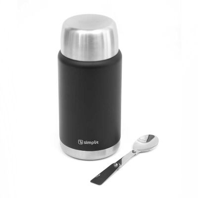 Termo de Comida Simplit Acero Inox 750 ml Negro