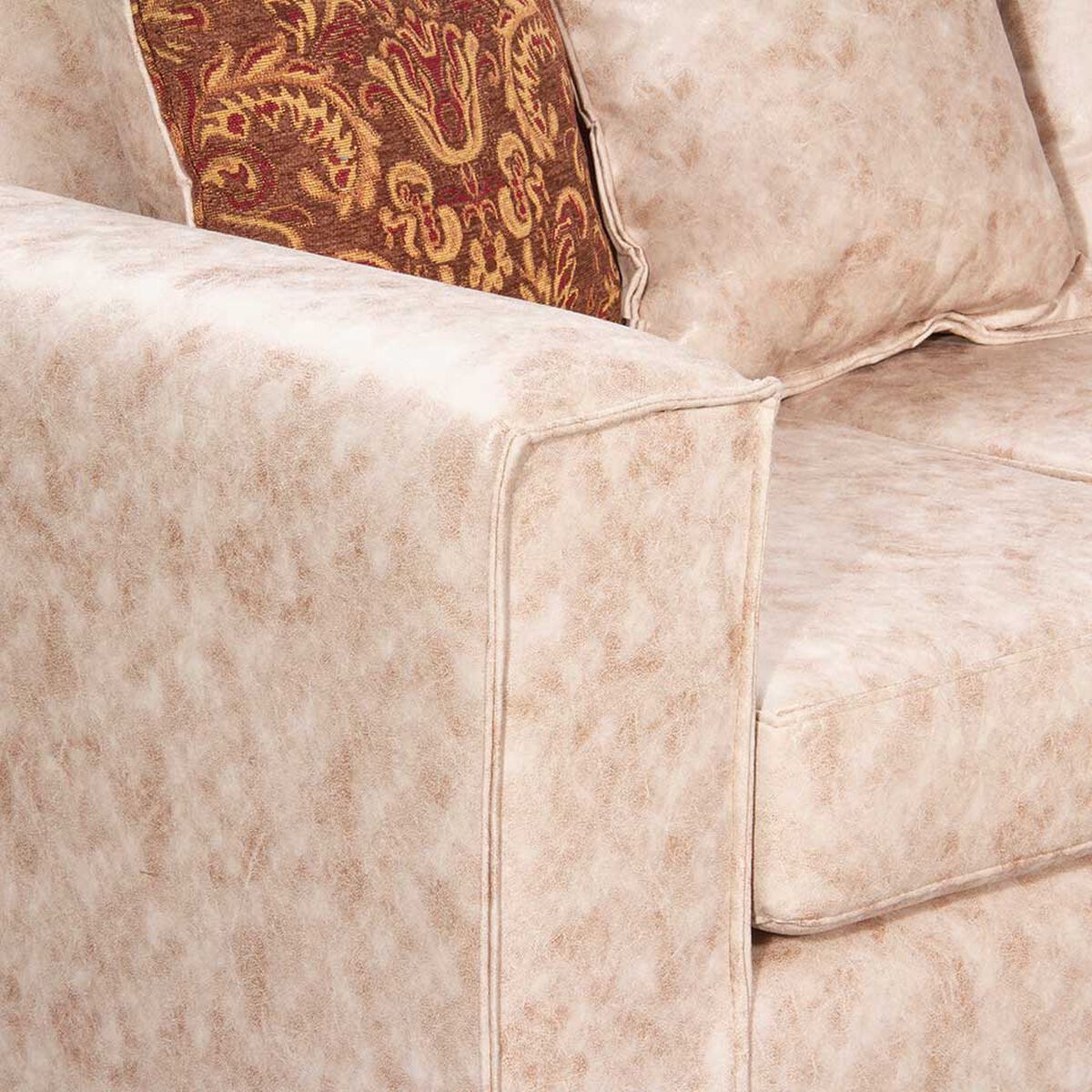 Juego de Living Black Factory Ezeiza Sof&aacute; 3 Cuerpos + Dos Sillones 1 Cuerpo Beige