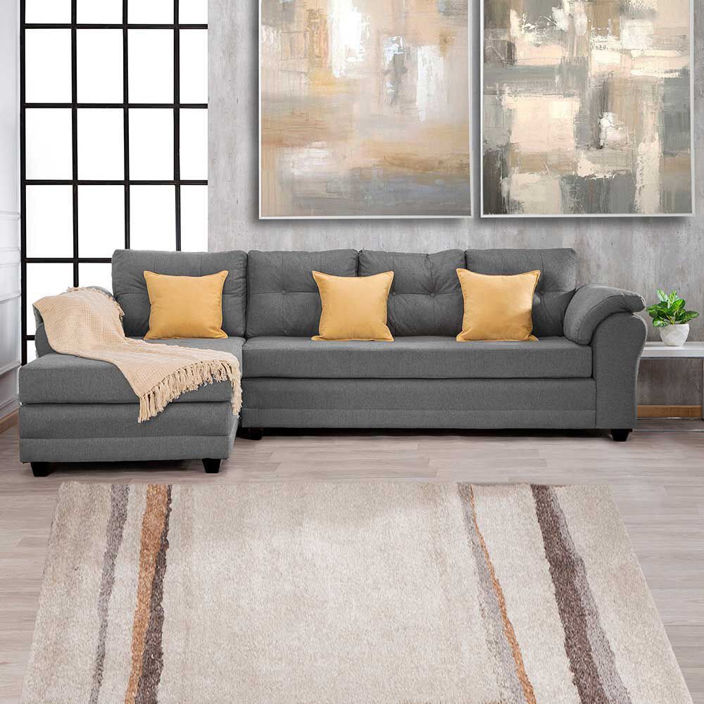 Sofá Seccional Muebles MPR Journey 3 Gris