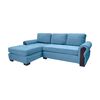 Sofá Seccional Living Factory Oregon 4 Cuerpos Azul