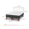 Cama Europea CIC Base Dividida King Ortopedic Advance + Respaldo Danubio