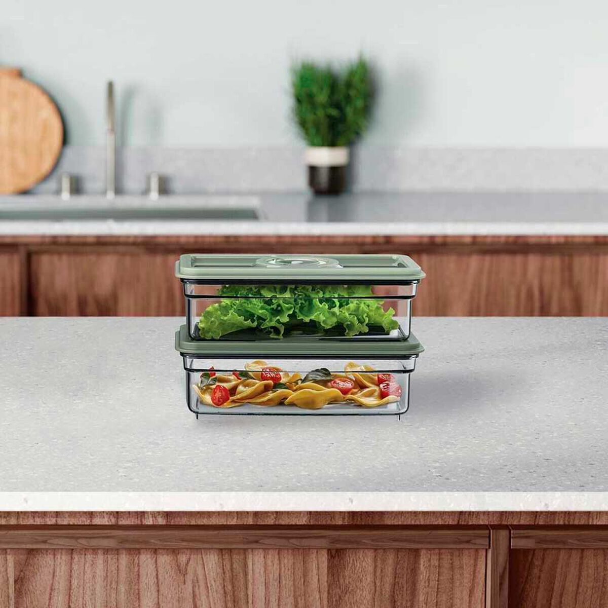 Set Selladora al Vac&iacute;o + 2 Contenedores Fensa