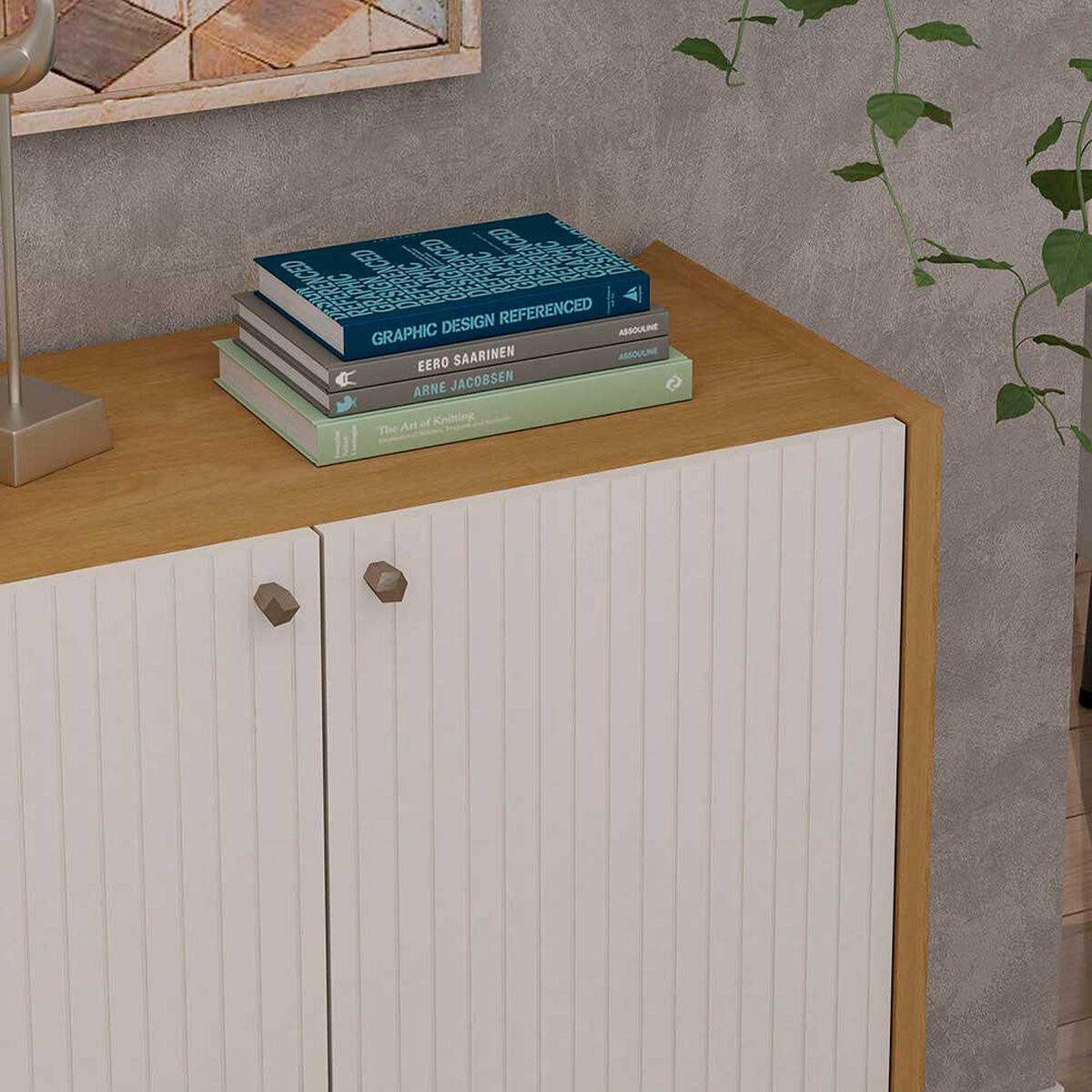 Buffet Vekkahome Living 2 Puertas Caf&eacute;