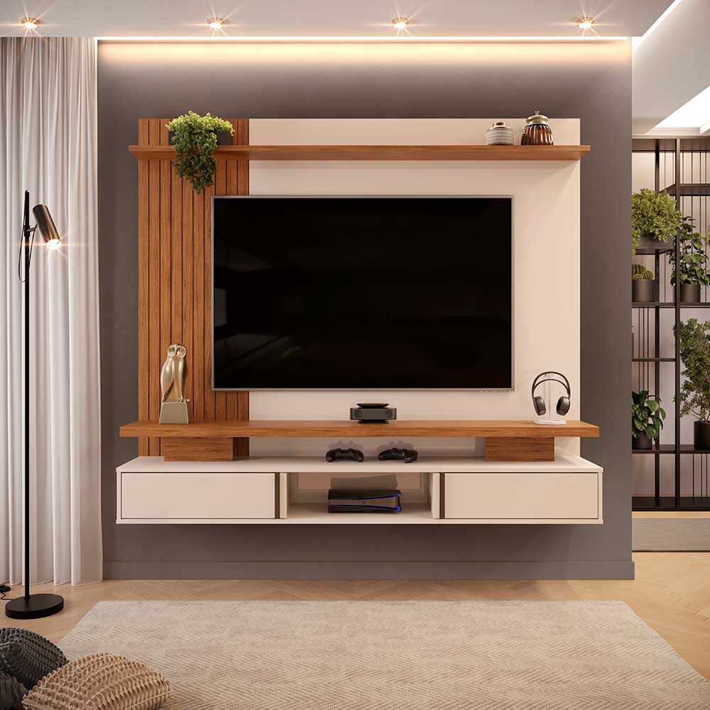 Panel TV Vekkahome Leoni 65" Pulgadas Beige