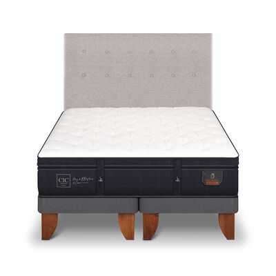 Cama Europea CIC Base Dividida 2 Plazas Súper Premium + Respaldo